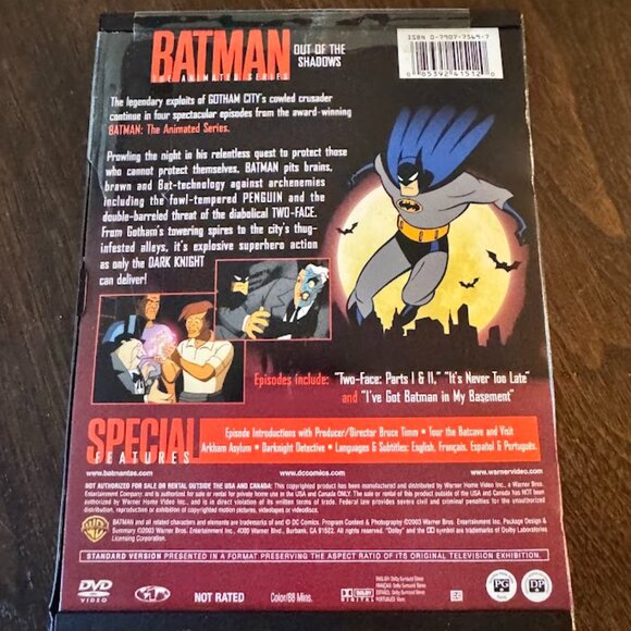 Batman: The Animated Series - Out of the Shadows (DVD, 2003) ~ BRAND NEW - Picture 2 of 2